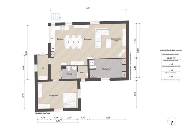 Dorpsweg Ransdorp 67, 1028 BL Amsterdam - Dorpsweg 67 - Ransdorp-Begane_grond - NEN.jpg