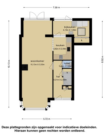 Plattegrond - Prof. Dr. Ornsteinlaan 16, 3431 EP Nieuwegein 