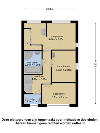 Plattegrond - Eikenlaan 18, 3481 CN Harmelen 