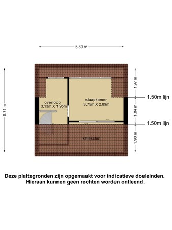 Plattegrond - Eikenlaan 18, 3481 CN Harmelen 