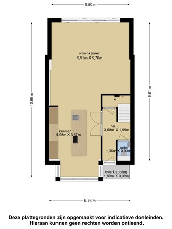 Plattegrond - Kastanjelaan 8, 3481 XH Harmelen 