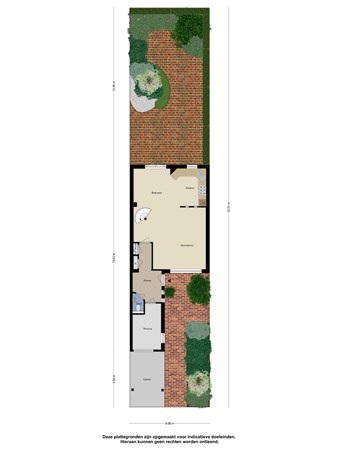 Plattegrond - Stadhoudershof 25, 3481 HV Harmelen 