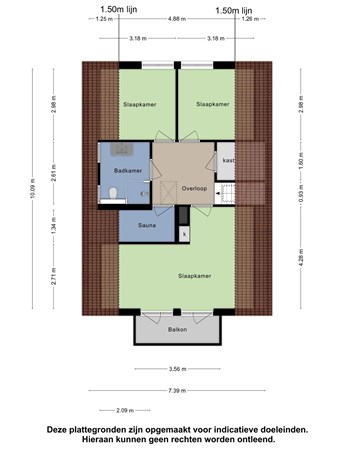 Plattegrond - Bruggemeestersstraat 7, 2415 AA Nieuwerbrug aan den Rijn 