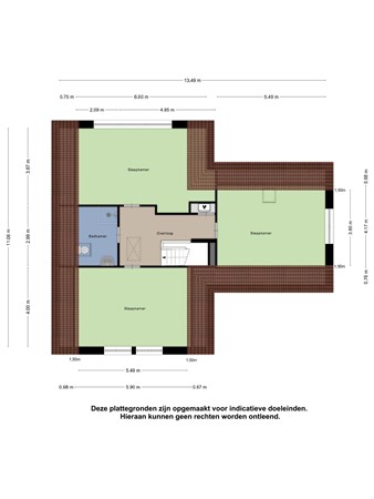 Plattegrond - Leidsestraatweg 225A, 3443 BT Woerden 