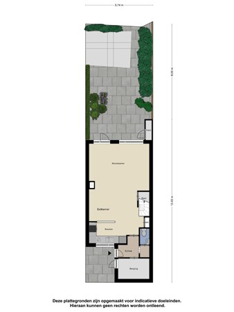 Plattegrond - Graaf Woldemarlaan 34, 3434 DM Nieuwegein 