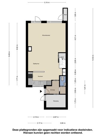 Plattegrond - Graaf Woldemarlaan 34, 3434 DM Nieuwegein 