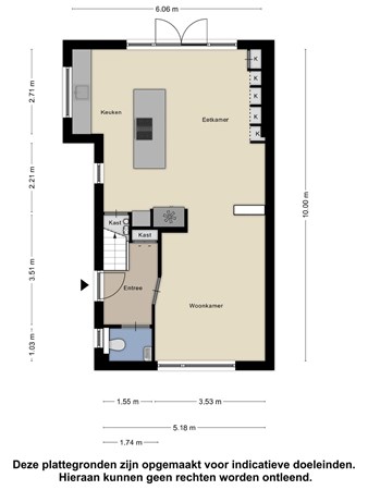 Plattegrond - Batestein 19, 3481 BD Harmelen 