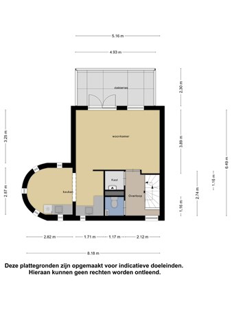 Plattegrond - Amsterdamlaan 1A, 3446 AK Woerden 