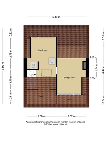 Plattegrond - Populierstraat 16, 3442 GP Woerden 