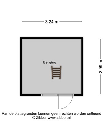 Plattegrond - Populierstraat 16, 3442 GP Woerden 