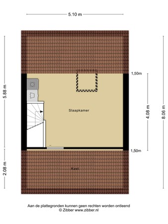 Plattegrond - Vossenburchkade 70, 2805 PC Gouda 
