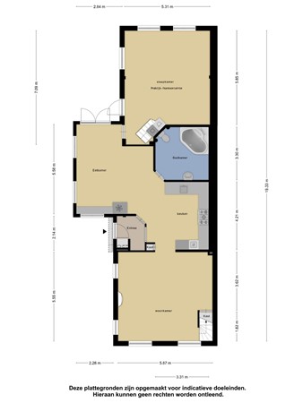 Plattegrond - Kortrijk 3, 3621 LZ Breukelen 