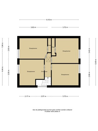 Plattegrond - Mijzijde 92, 3471 GR Kamerik 