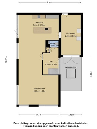 Plattegrond - Barwoutswaarder 17A, 3449 HE Woerden 