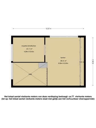 Plattegrond - Barwoutswaarder 17A, 3449 HE Woerden 