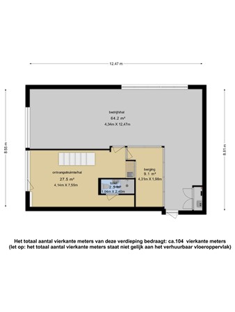 Plattegrond - Barwoutswaarder 17A, 3449 HE Woerden 