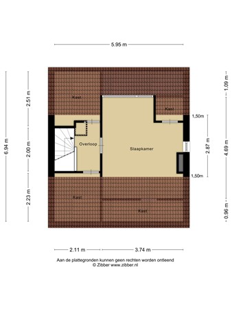 Plattegrond - Dorpsstraat 206, 3481 ER Harmelen 