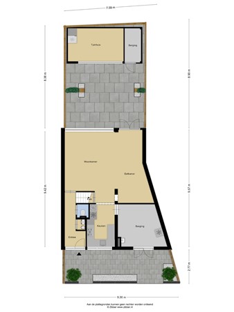 Plattegrond - Burgemeester Timmermanslaan 9, 3481 BK Harmelen 