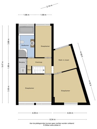 Plattegrond - Burgemeester Timmermanslaan 9, 3481 BK Harmelen 