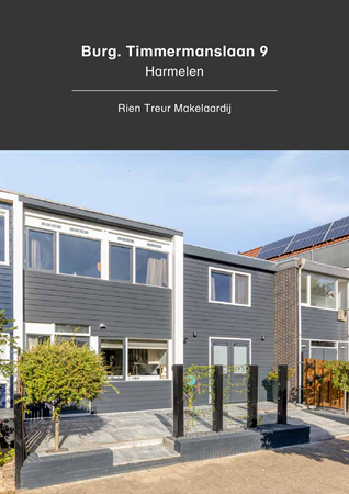 Brochure -  - Burgemeester Timmermanslaan 9, 3481 BK Harmelen