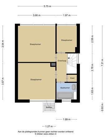 Plattegrond - Kastanjelaan 22, 3481 XH Harmelen 