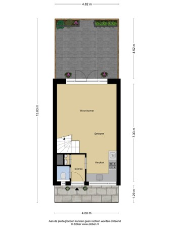 Plattegrond - Timotheushof 8, 3461 EZ Linschoten 