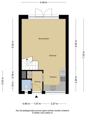 Plattegrond - Timotheushof 8, 3461 EZ Linschoten 