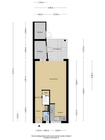 Plattegrond - Schouw 7, 3448 KT Woerden 