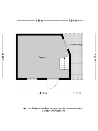 Plattegrond - Batestein 13, 3481 BD Harmelen 