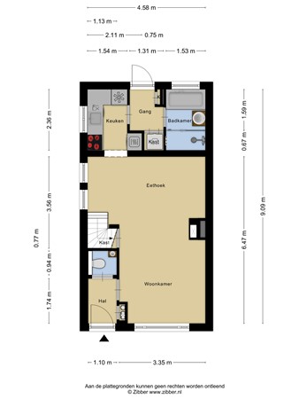 Plattegrond - Jaagpad 13, 3481 ET Harmelen 