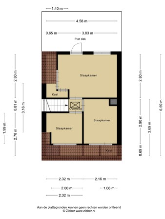 Plattegrond - Jaagpad 13, 3481 ET Harmelen 