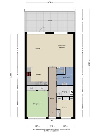 Plattegrond - Plantagepolder 5, 3991 ZE Houten 
