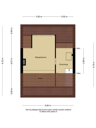 Plattegrond - Marius Bauerstraat 20, 3443 HL Woerden 