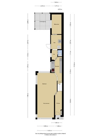 Plattegrond - Tulpstraat 32, 3442 BL Woerden 