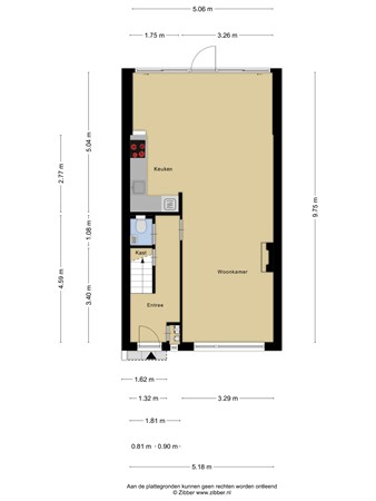 Plattegrond - Tulpstraat 26, 3442 BL Woerden 