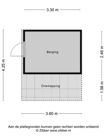 Plattegrond - Tulpstraat 26, 3442 BL Woerden 