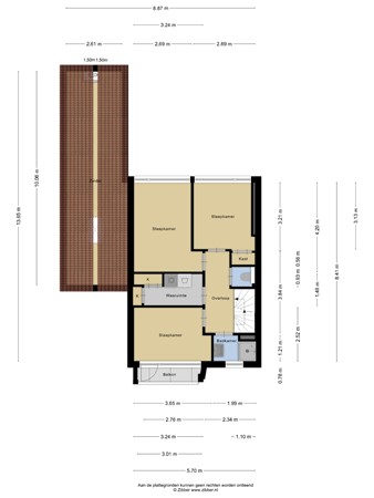 Plattegrond - Meidoornlaan 8, 3481 XL Harmelen 