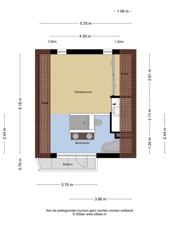 Plattegrond - Meidoornlaan 8, 3481 XL Harmelen 