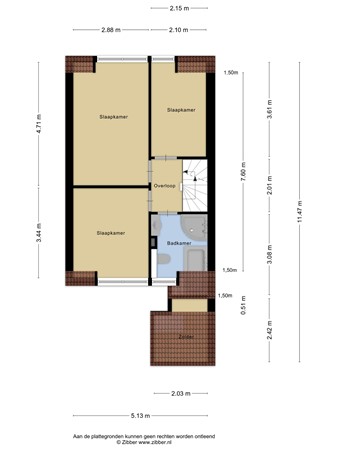 Plattegrond - Twijnen 35, 3421 JM Oudewater 