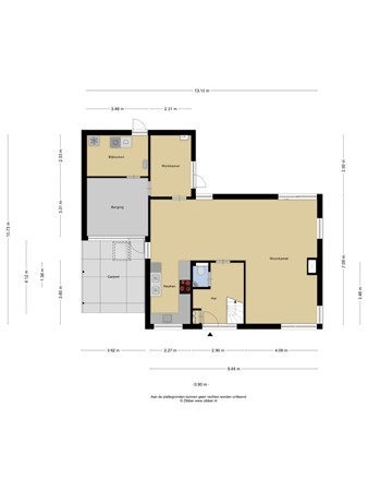 Plattegrond - Meerkoet 152, 3481 TJ Harmelen 