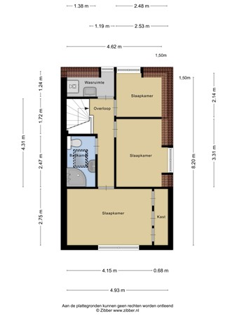 Plattegrond - Dorpsstraat 184, 3481 ER Harmelen 