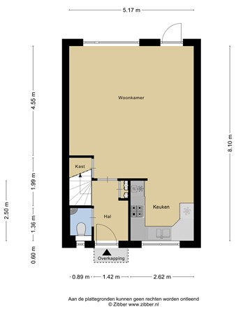 Plattegrond - Zwaan 3, 3481 TN Harmelen 