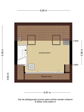 Plattegrond - Zwaan 3, 3481 TN Harmelen 