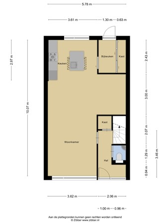 Plattegrond - Margrietlaan 9, 3481 CH Harmelen 