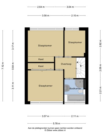 Plattegrond - Margrietlaan 9, 3481 CH Harmelen 