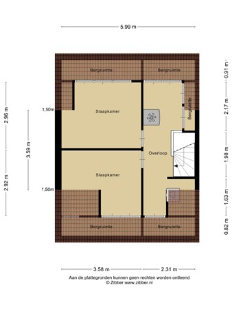 Plattegrond - De Bleek 29, 3417 TR Montfoort 