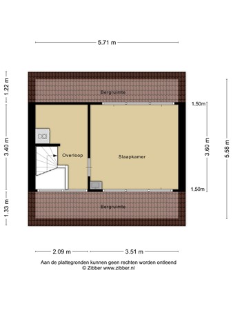 Plattegrond - Geraniumstraat 17, 3442 XG Woerden 