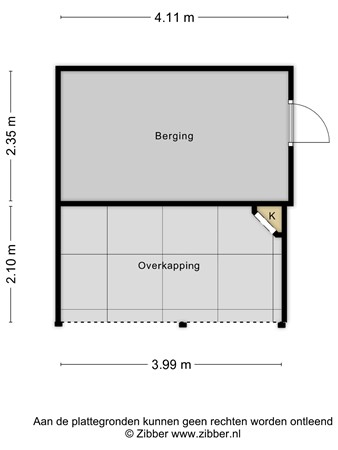 Plattegrond - Geraniumstraat 17, 3442 XG Woerden 