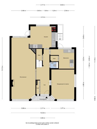 Plattegrond - Emmakade 8, 3441 AJ Woerden 