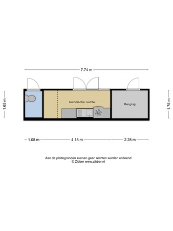 Plattegrond - M.A. Reinaldaweg 8, 3446 CB Woerden 